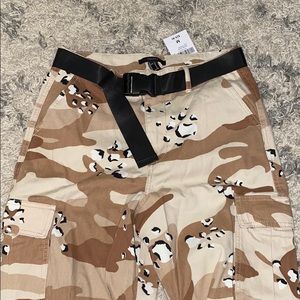 tan camo joggers